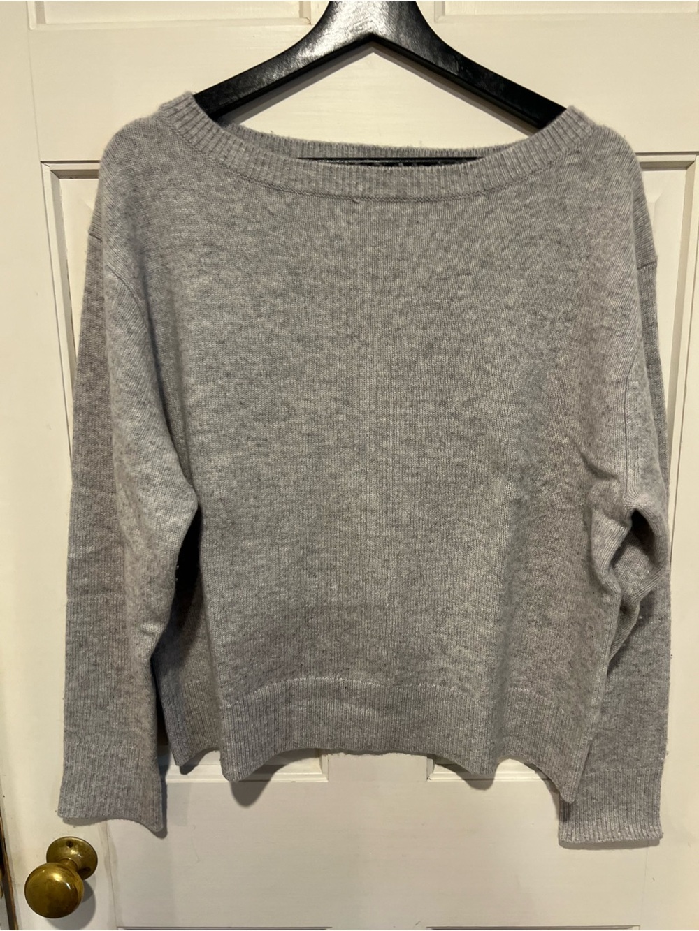 Aritzia Light Gray Scoopneck Sweater